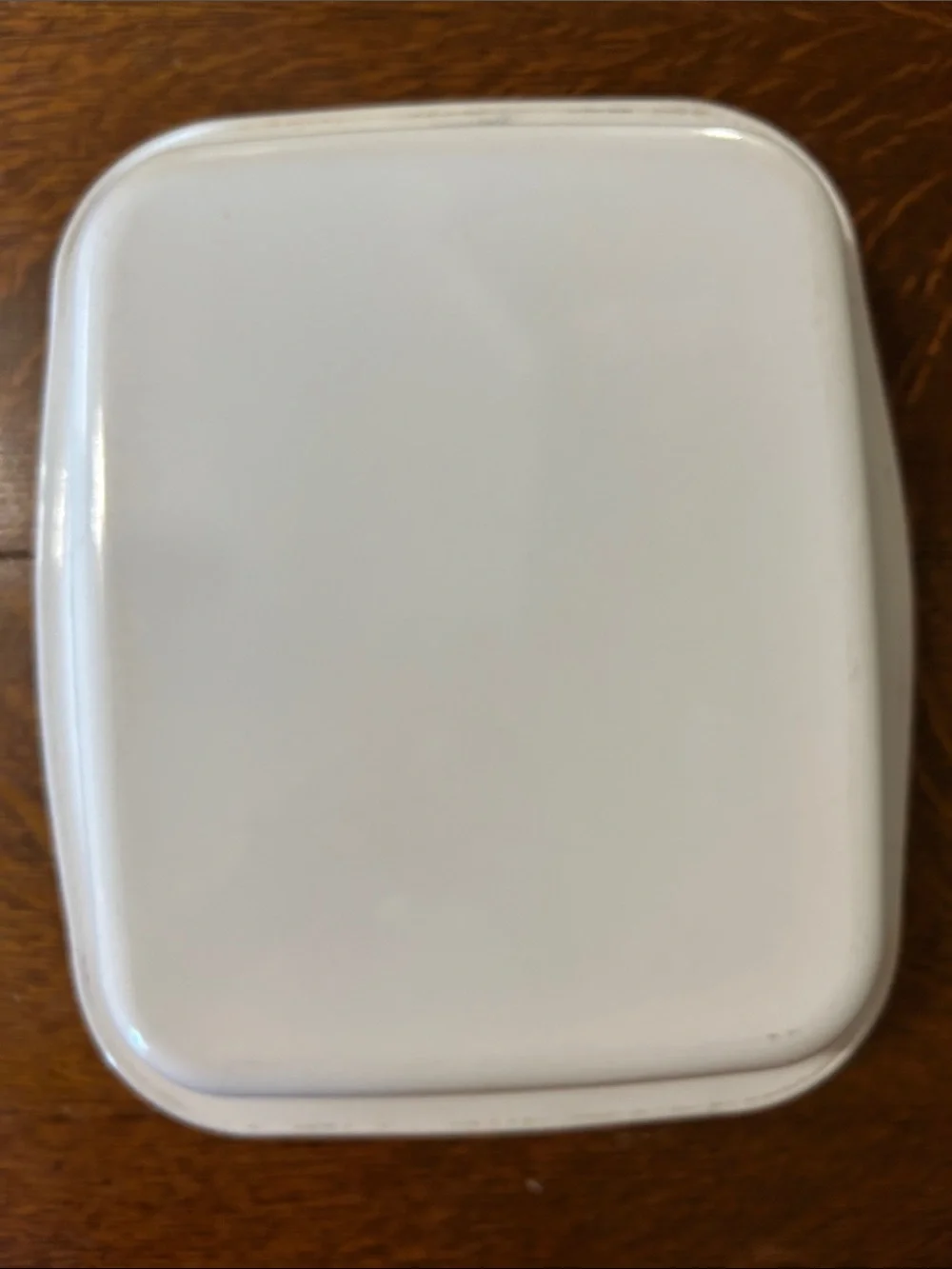 Corningware White Baking Dish with Pastel Bouquet Pattern